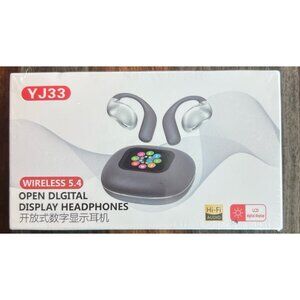 YJ33 Wireless 5.4 Open Digital Display Headphones.
